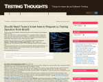 Should Testers know how to Program?